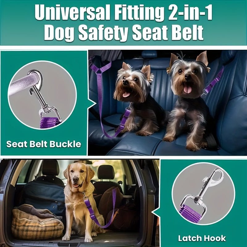 Dog Seat Belt For Vehicle Secure - pet-joyful store