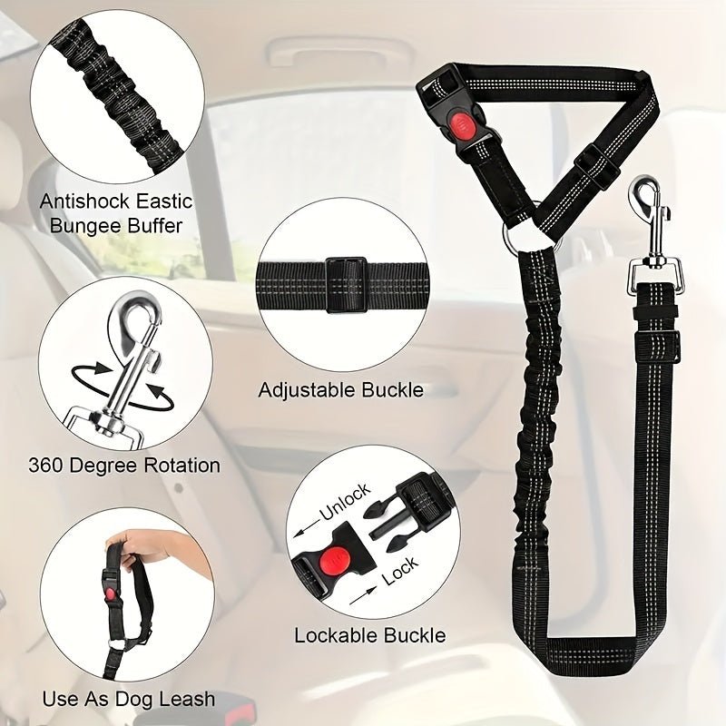 Dog Seat Belt For Vehicle Secure - pet-joyful store