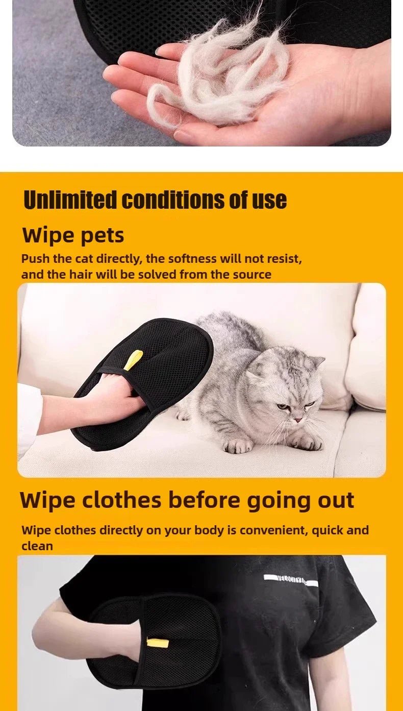 Pet Electrostatic Hair Removal Gloves - pet-joyful store