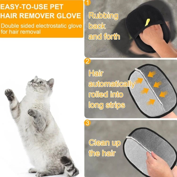 Pet Electrostatic Hair Removal Gloves - pet-joyful store