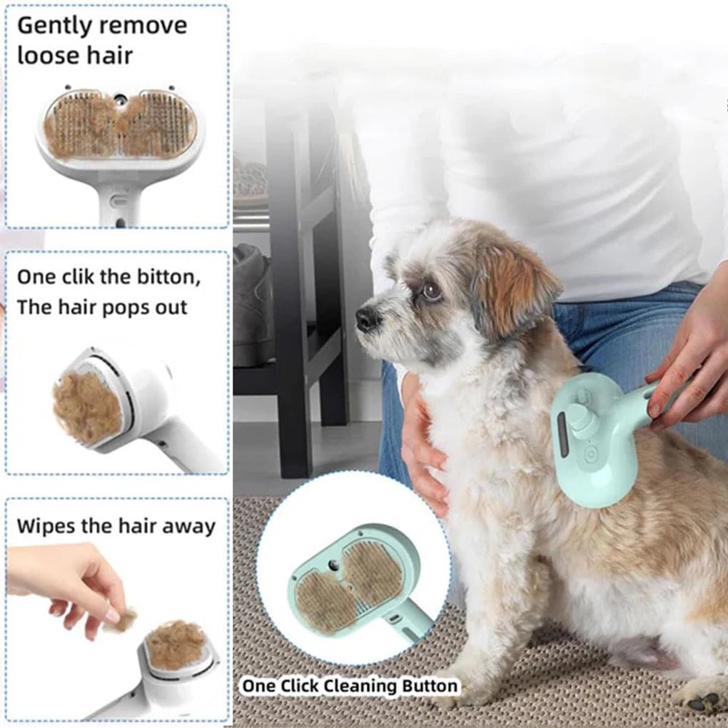 Premium Pet Grooming Brush with Steam - pet-joyful store